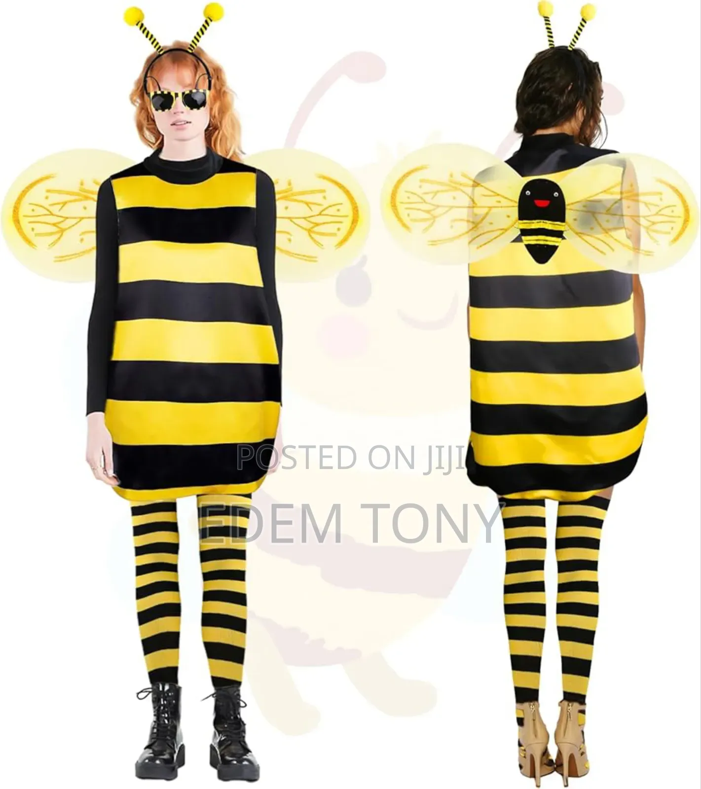 6-Piece Women's Bumble Bee Costume Set