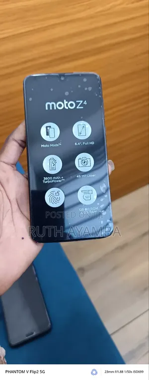 New Motorola Moto Z4 128 GB Black