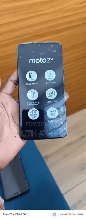 New Motorola Moto Z4 128 GB Black