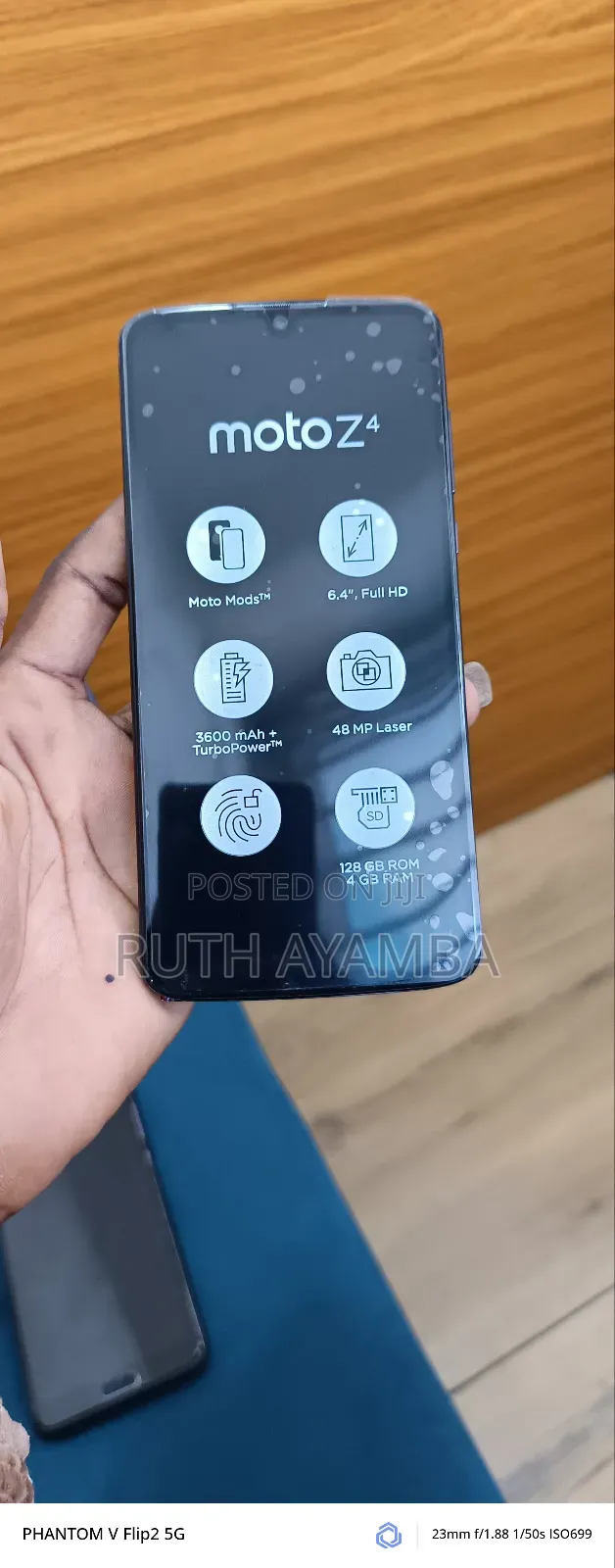 New Motorola Moto Z4 128 GB Black