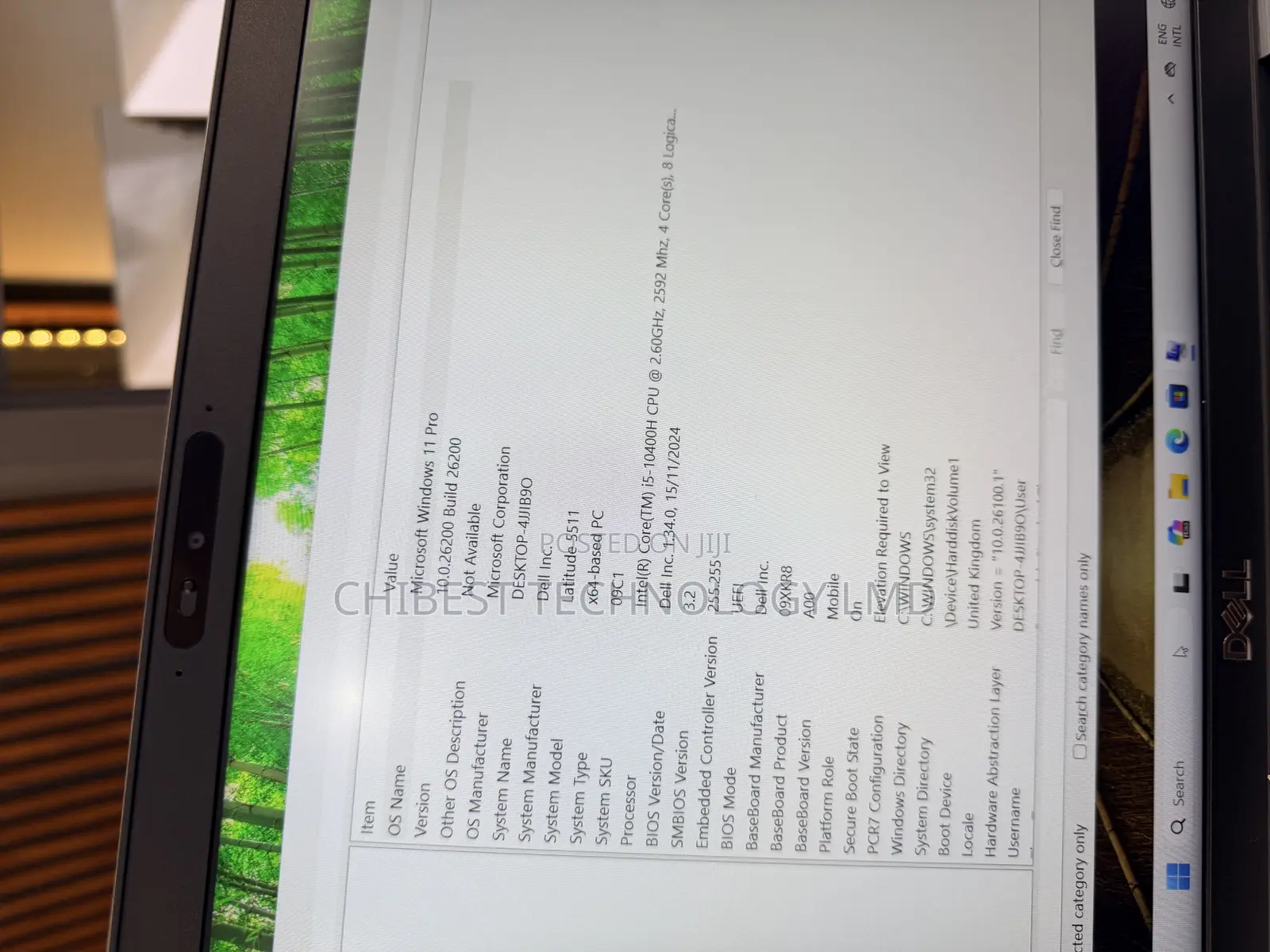 Laptop Dell Latitude 5501 8GB Intel Core i5 SSD 256GB