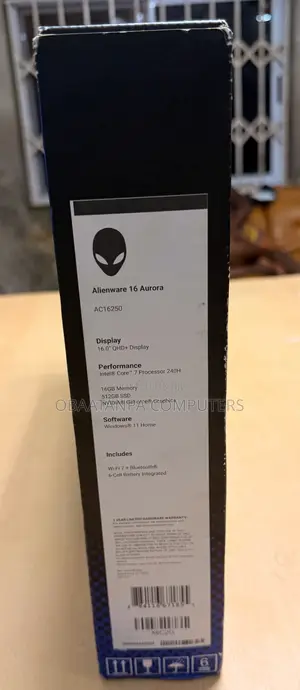 New Laptop Dell Alienware 16 Aurora 16GB Intel Core Ultra 7 SSD 512GB