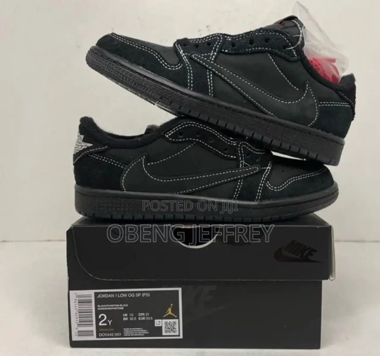 Original Air Jordan 1 Low Travis Scott Black Phantom in Accra ...