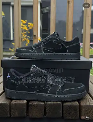 Original Air Jordan 1 Low Travis Scott Black Phantom