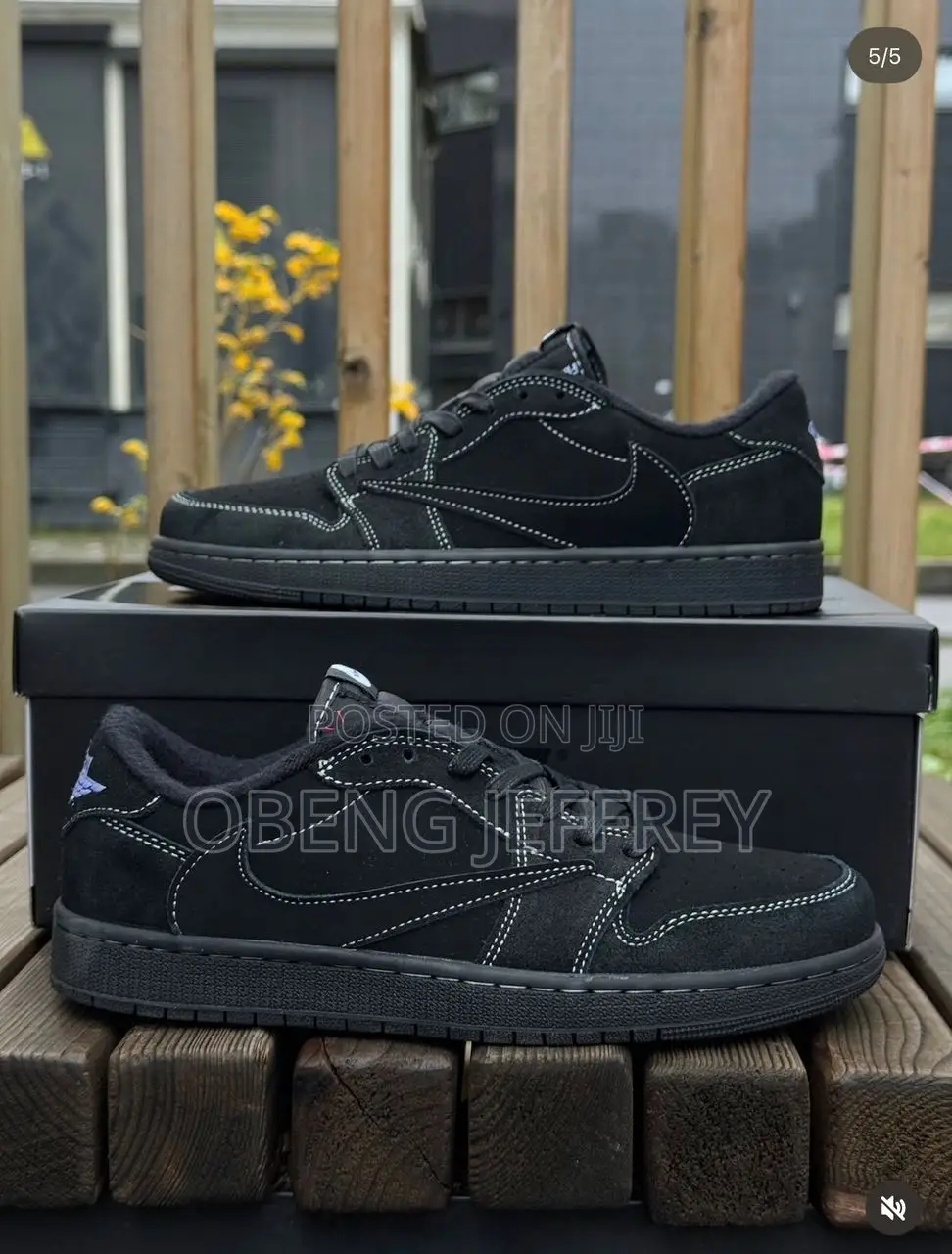 Original Air Jordan 1 Low Travis Scott Black Phantom