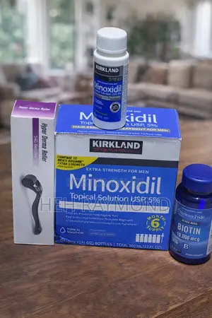 Kirkland Minoxidil 5% With Derma Roller