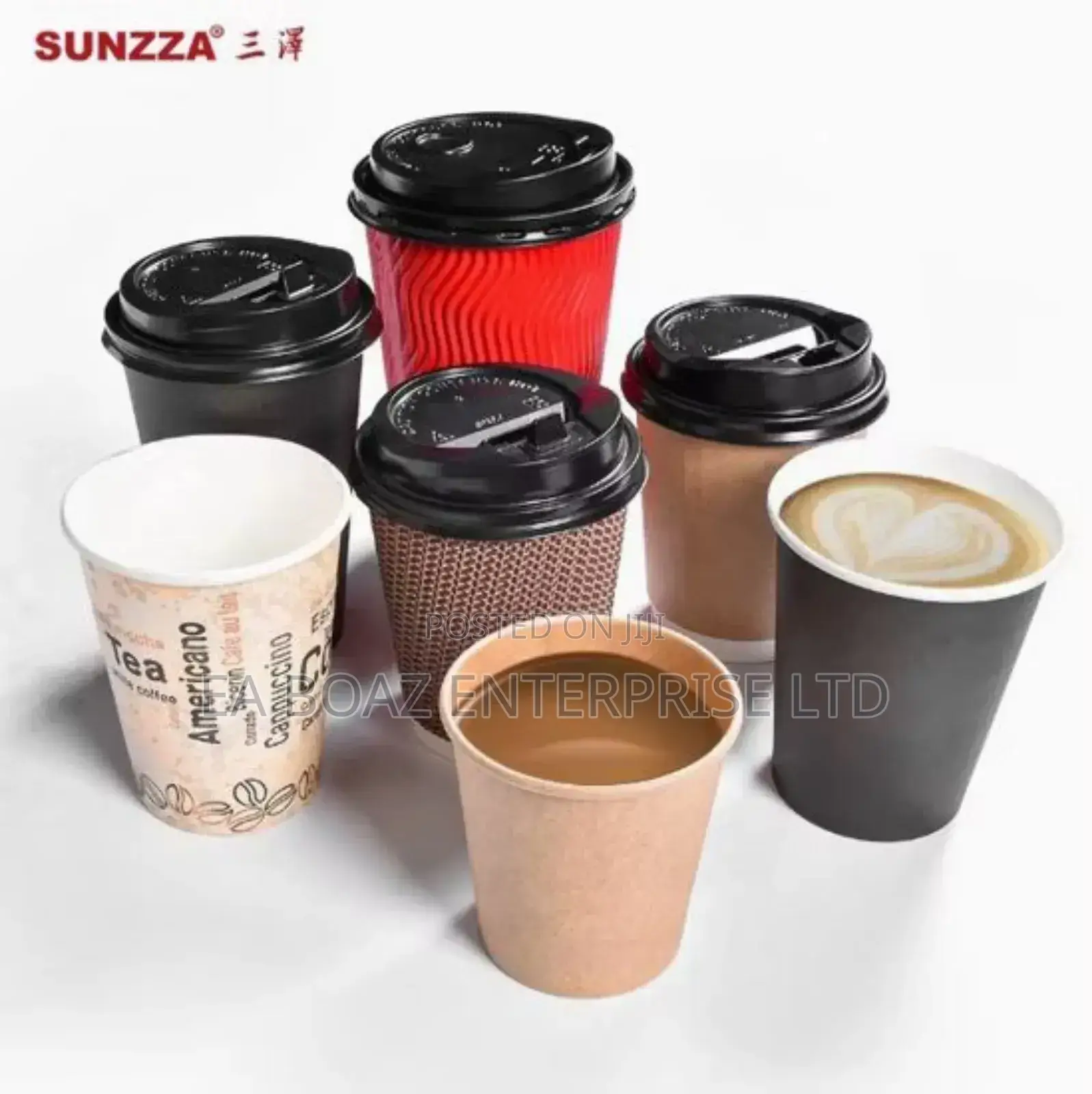 Paper Cups With Covers 50pcs