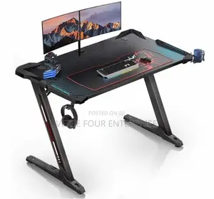 Z Shaped Ergonomic Gaming Desk