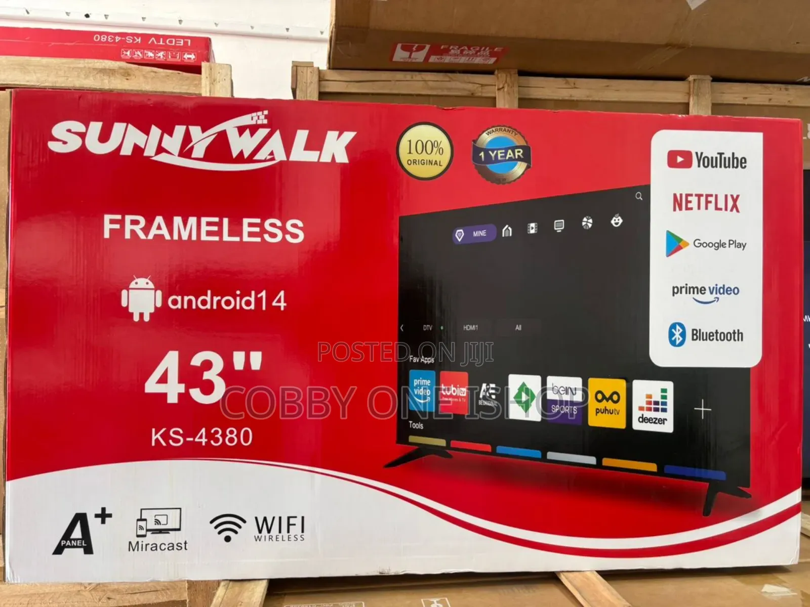 Sunnywalk 43" Frameless Smart Tv