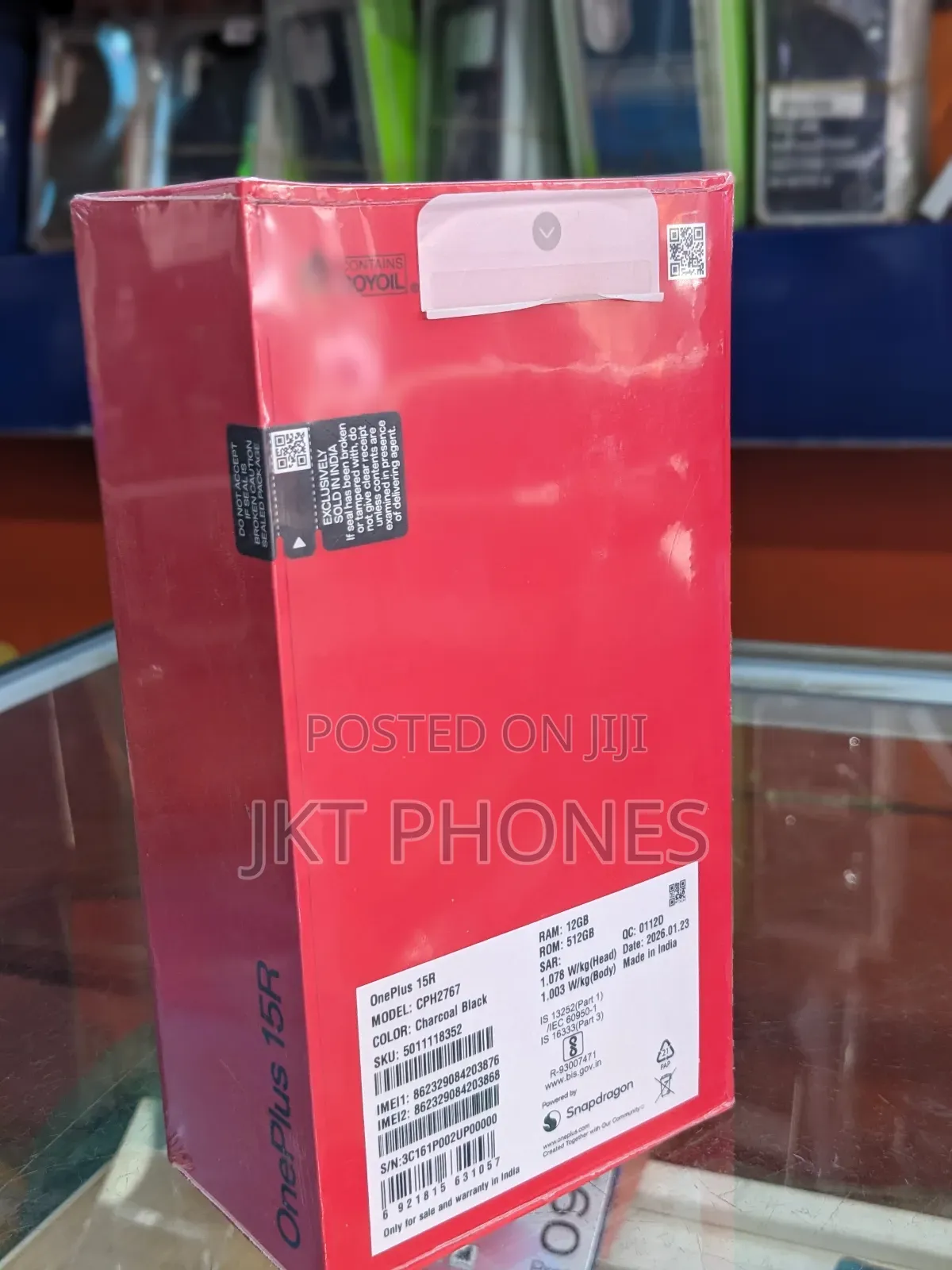 New OnePlus 15R 512 GB Black