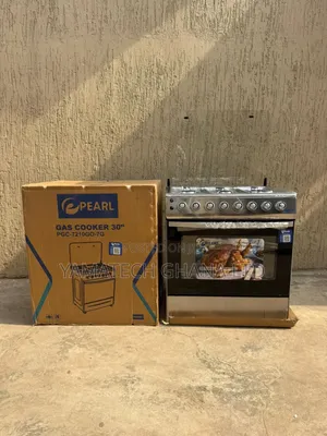Original Pearl 5 Gas Burner Automatic Ignition Gas Stove With Oven