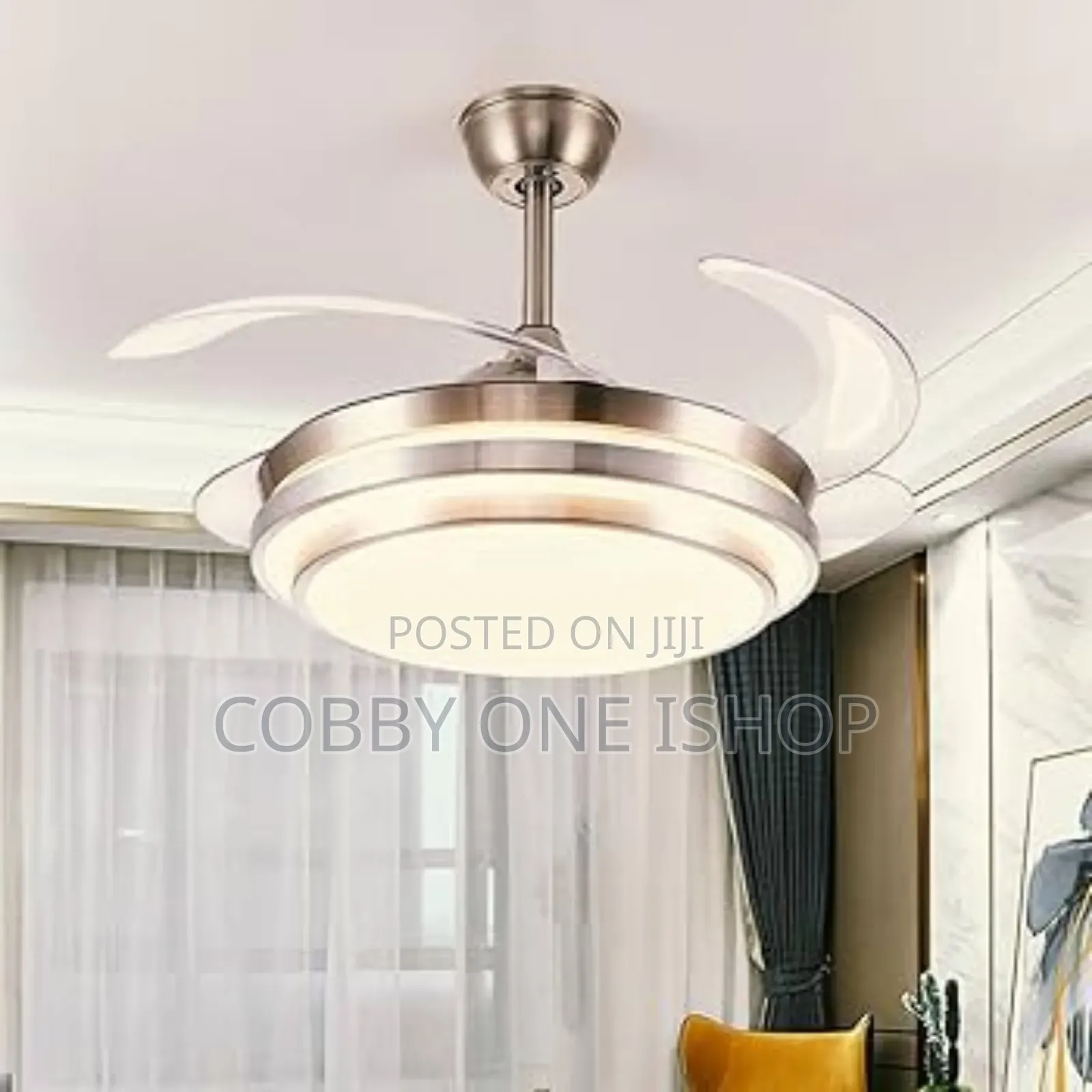 Retractable Chandelier Ceiling Fan Modern Type in Lapaz - Lighting ...