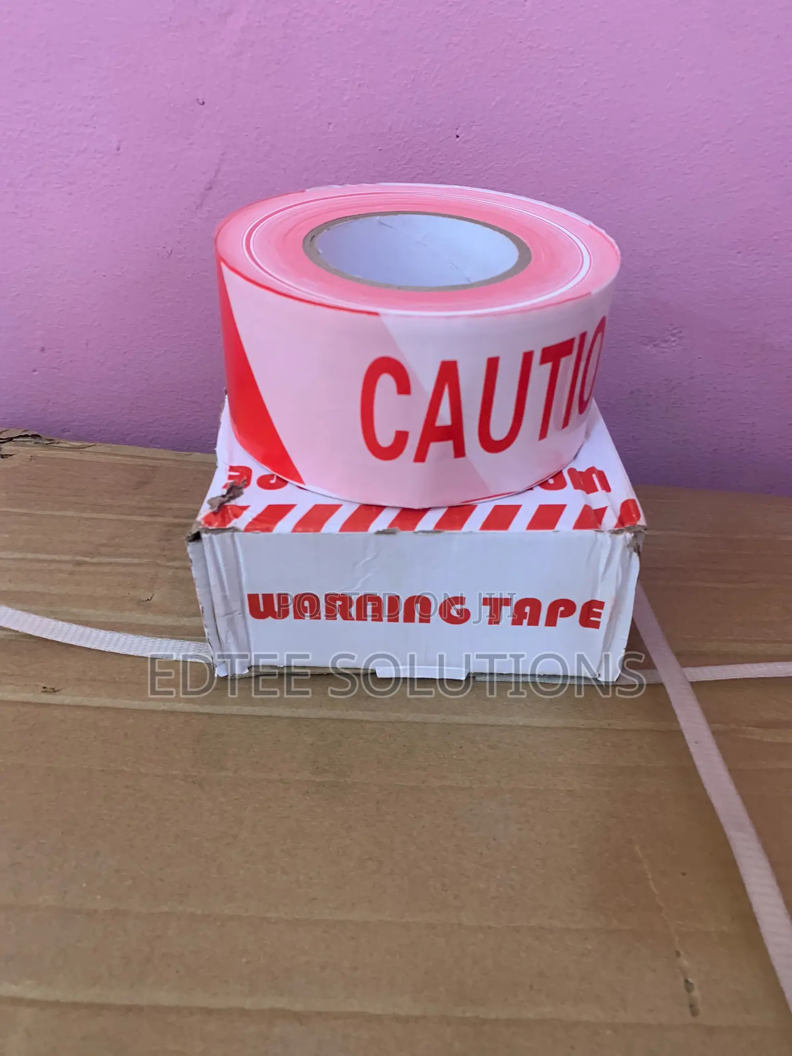 500m Warning Tape (Red & White Road Blocking Tape)