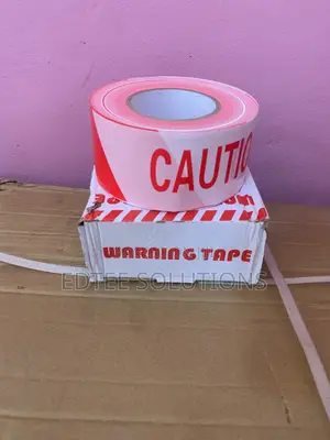 500m Warning Tape (Red & White Road Blocking Tape)