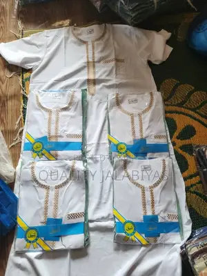 Shortsleeves Jalabiya (White)