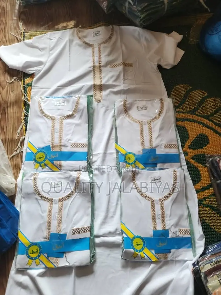 Shortsleeves Jalabiya (White)