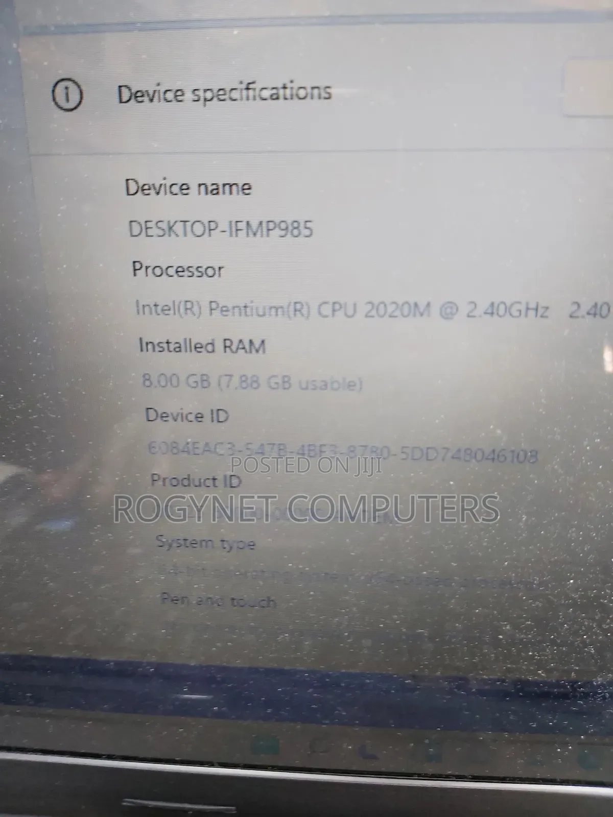 Laptop Toshiba Satellite C55 8GB Intel Pentium HDD 750GB