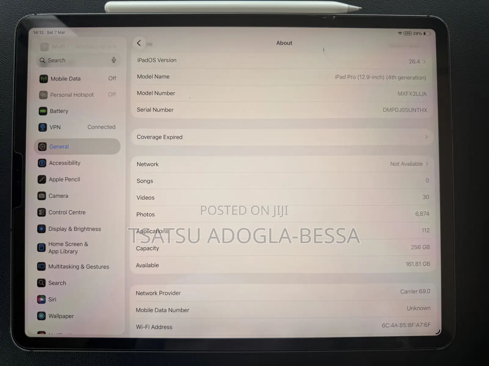 Apple iPad Pro 12.9 (2020) 256 GB Gray
