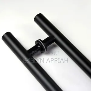 Round Black 2ft Pull Handle