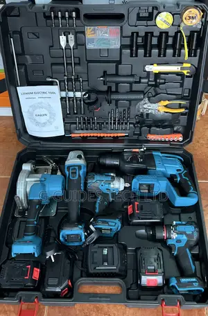 Lithium Electric Cordless Screwdriver, Drilling, Cutting Tools Set