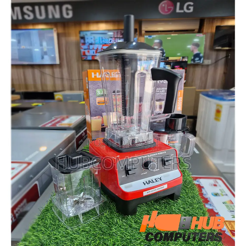 Haley (Hy-2713) 3 Jars Blender 5500w 15 Speed Red