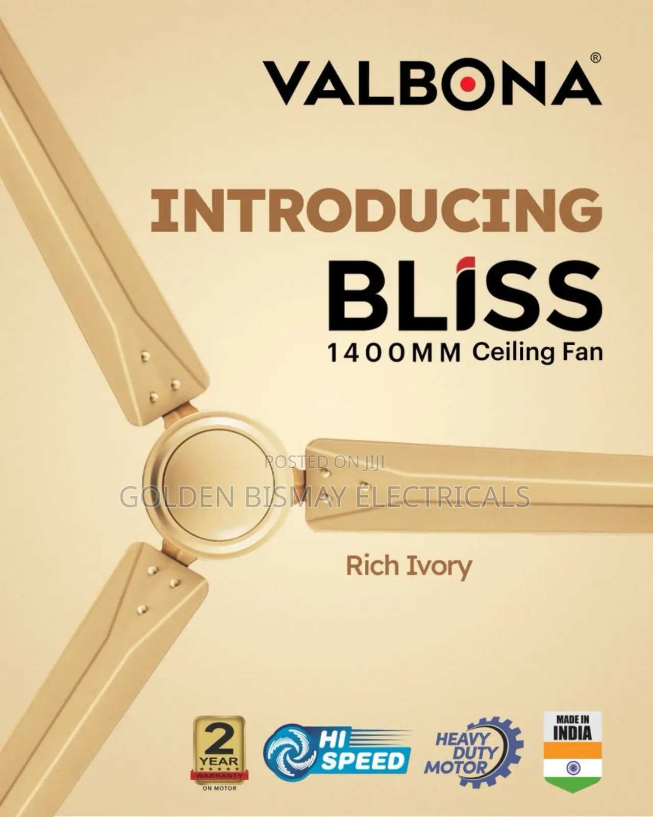 Valbona Long Blade Ceiling Fan
