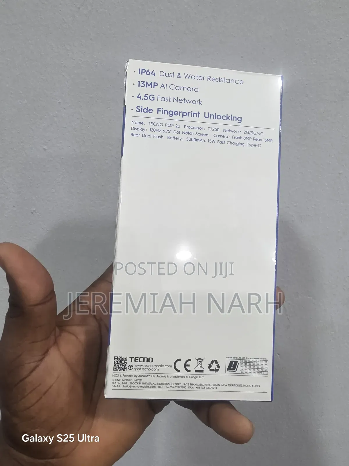 New Tecno Pop 20 64 GB Gray