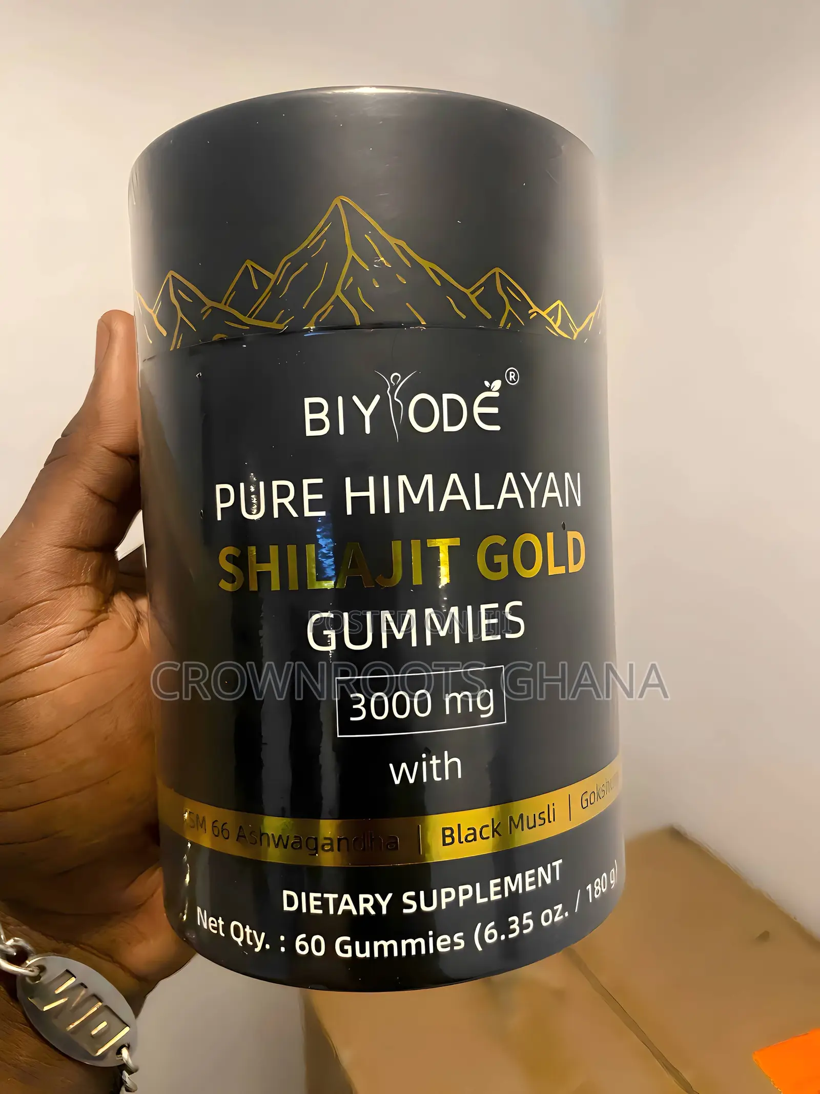 Biyodé Pure Himalayan Shilajit Gold Gummies 3000mg
