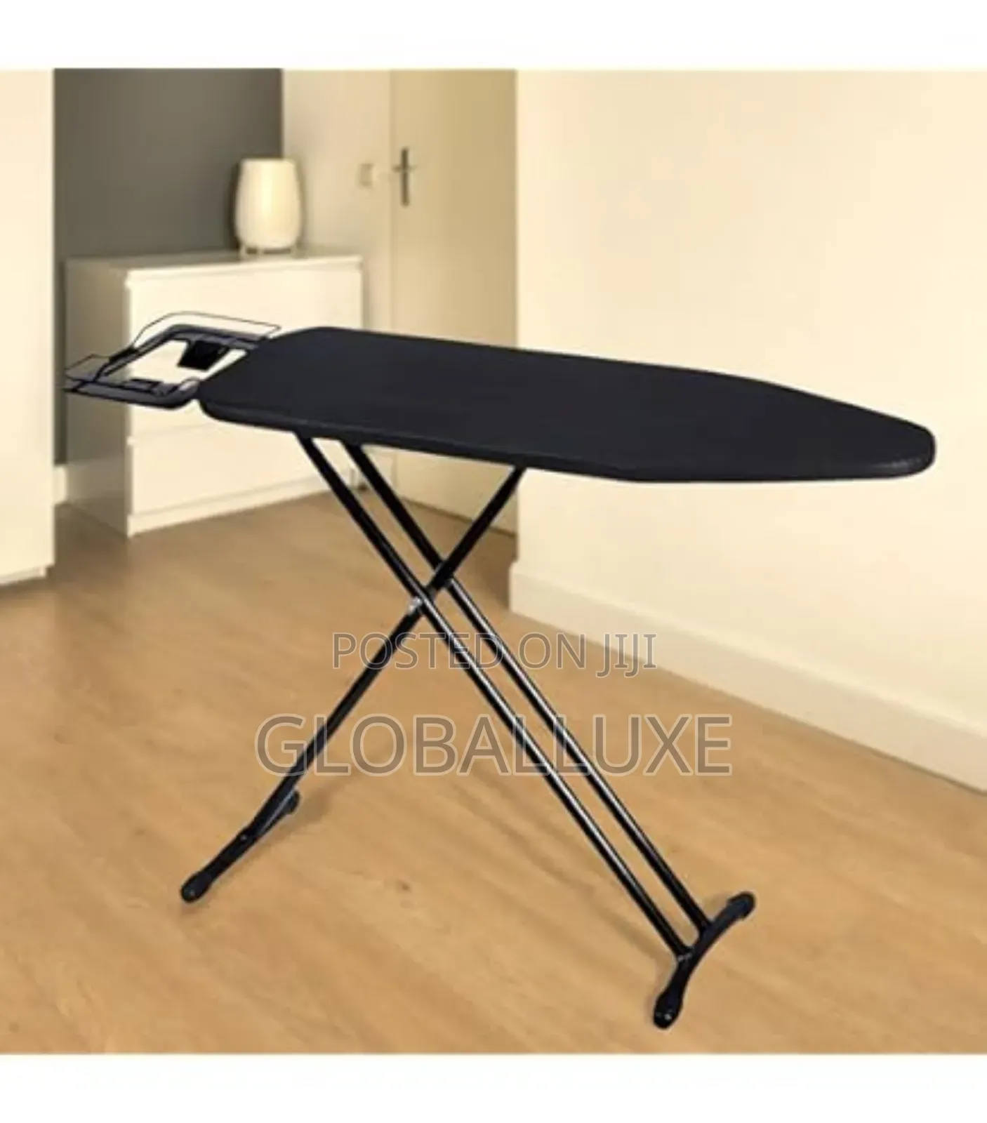 Adjustable Folding Ironing Board With Iron Rest And Cover