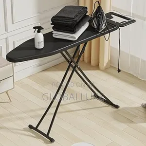Adjustable Folding Ironing Board With Iron Rest And Cover