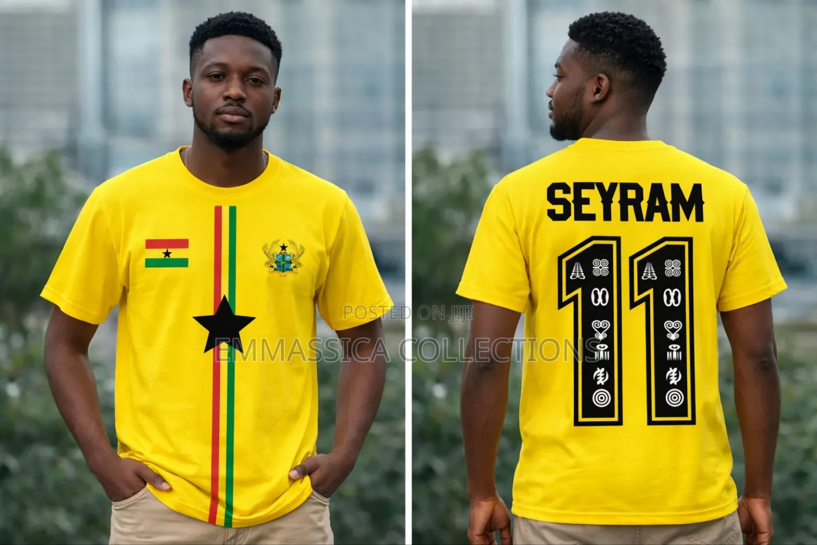 Ghana Branded Jersey T-Shirt