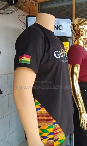 Ghana Kente Branded T-Shirt