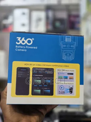 Aov 4g Solar-Powered 360° PTZ Smart Security Camera
