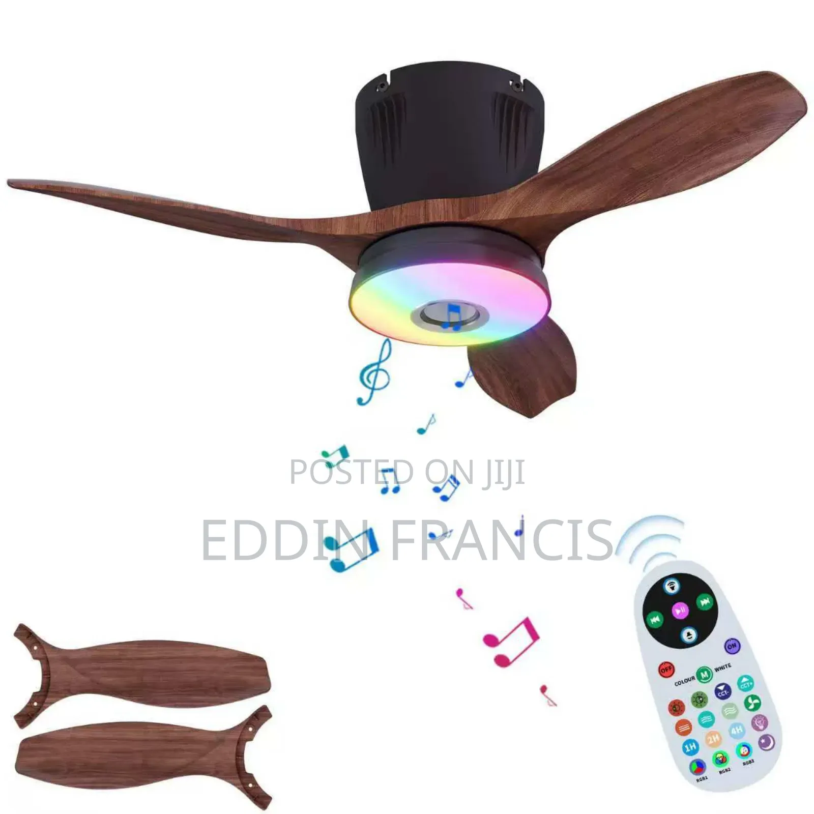 Smart Led Music Fan Light