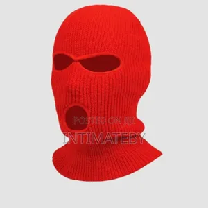 Unisex Black Ski Mask (3-hole Balaclava) – Soft Breathable