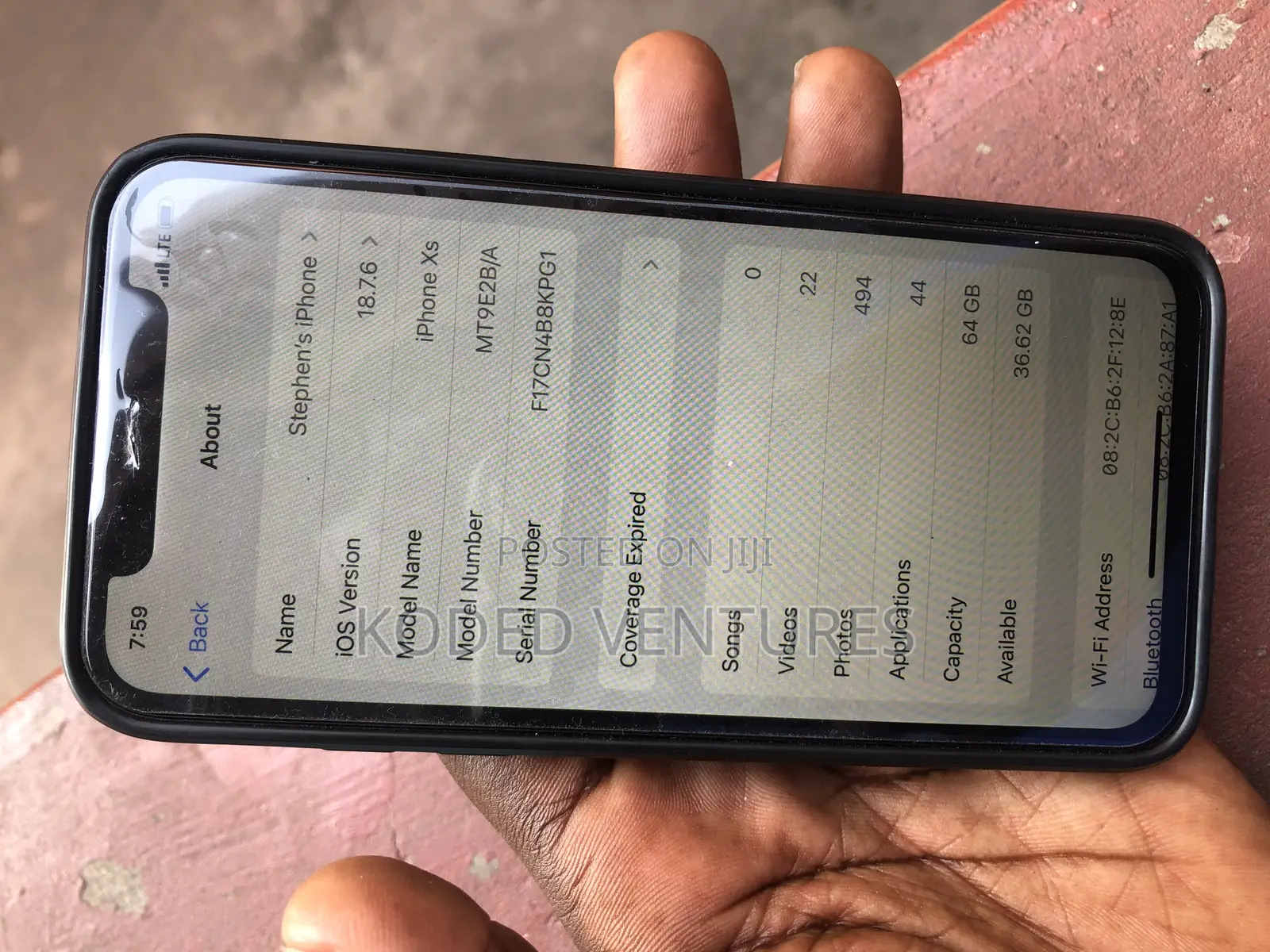 Apple iPhone XS 64 GB Black