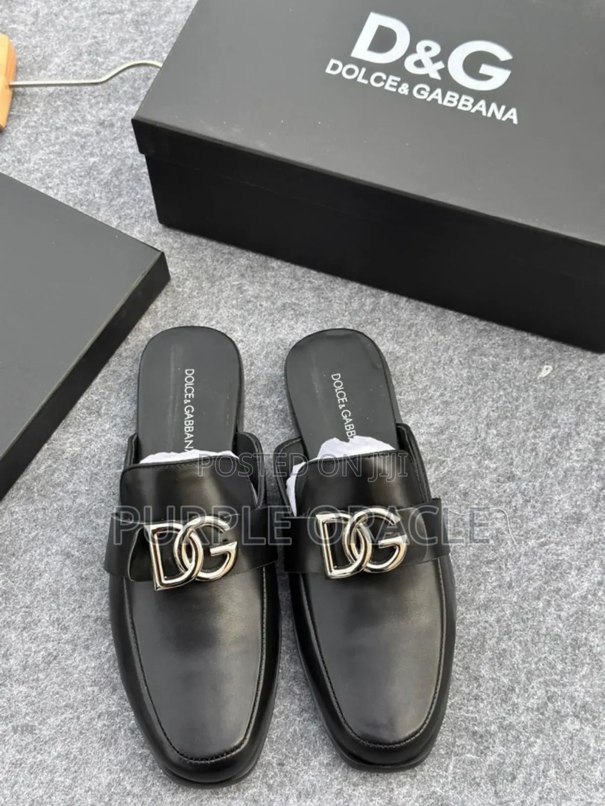 Dolce Gabbana Leather Half Shoes.