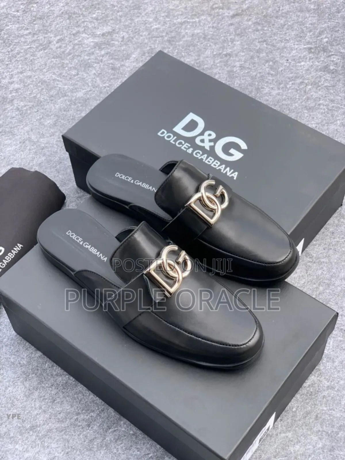 Dolce Gabbana Leather Half Shoes.