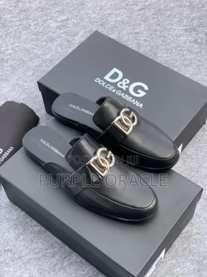 Dolce Gabbana Leather Half Shoes.
