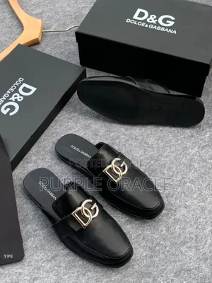 Dolce Gabbana Leather Half Shoes.