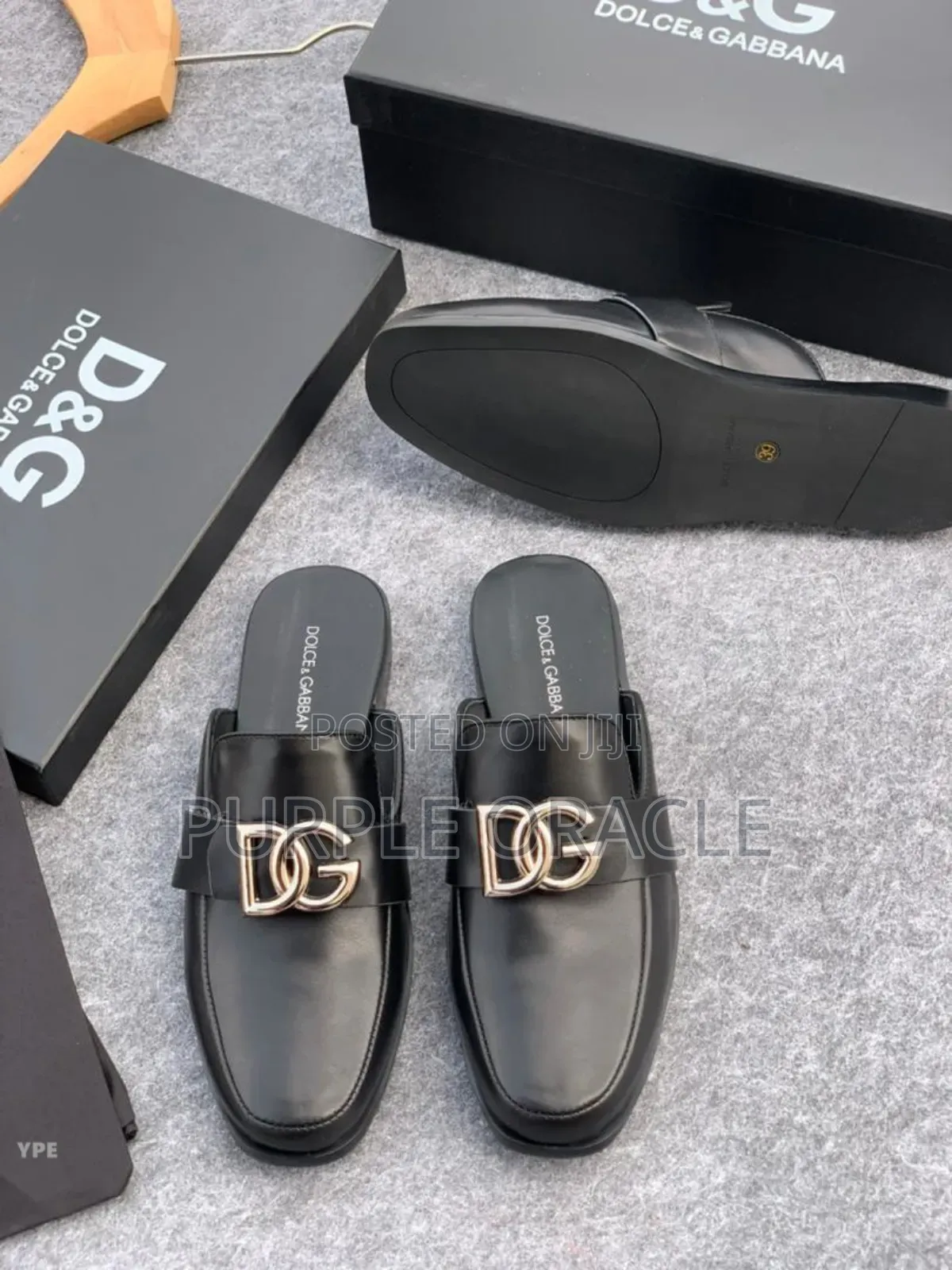 Dolce Gabbana Leather Half Shoes.