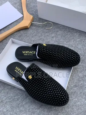 Versace Backless Loafers for Men.