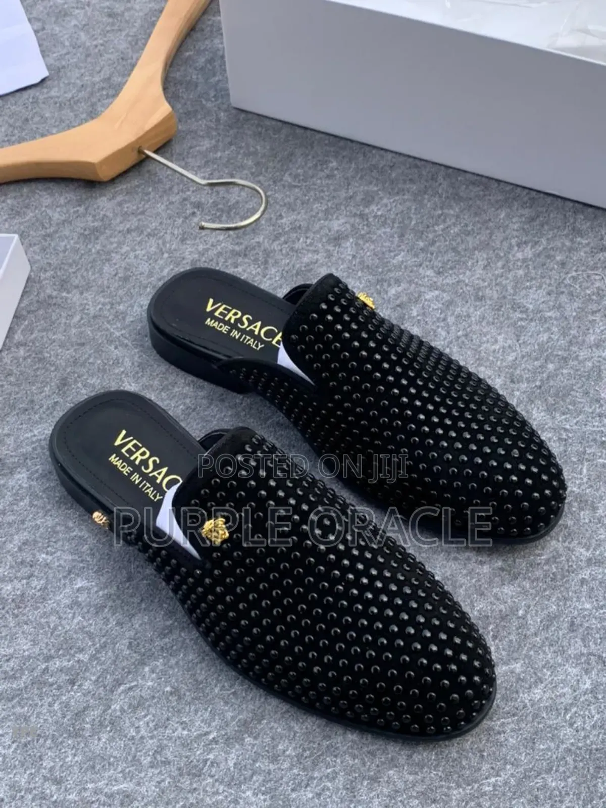 Versace Backless Loafers for Men.