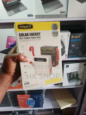 Powerful 80,000 Mah Solar Energy Power Bank Fast Charging