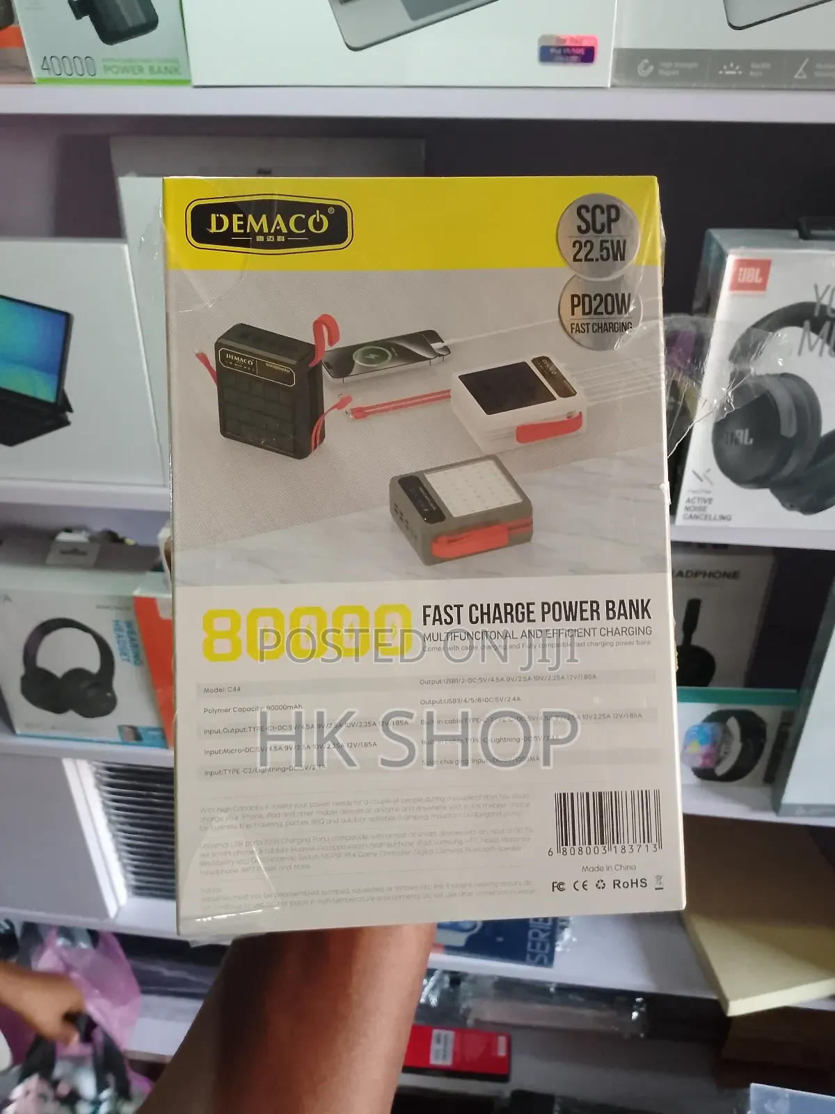 Powerful 80,000 Mah Solar Energy Power Bank Fast Charging
