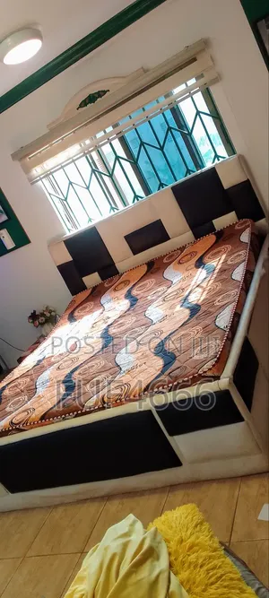 Latex 12" King Size Mattress With Frame
