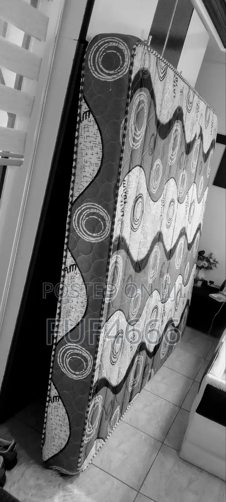 Latex 12" King Size Mattress With Frame