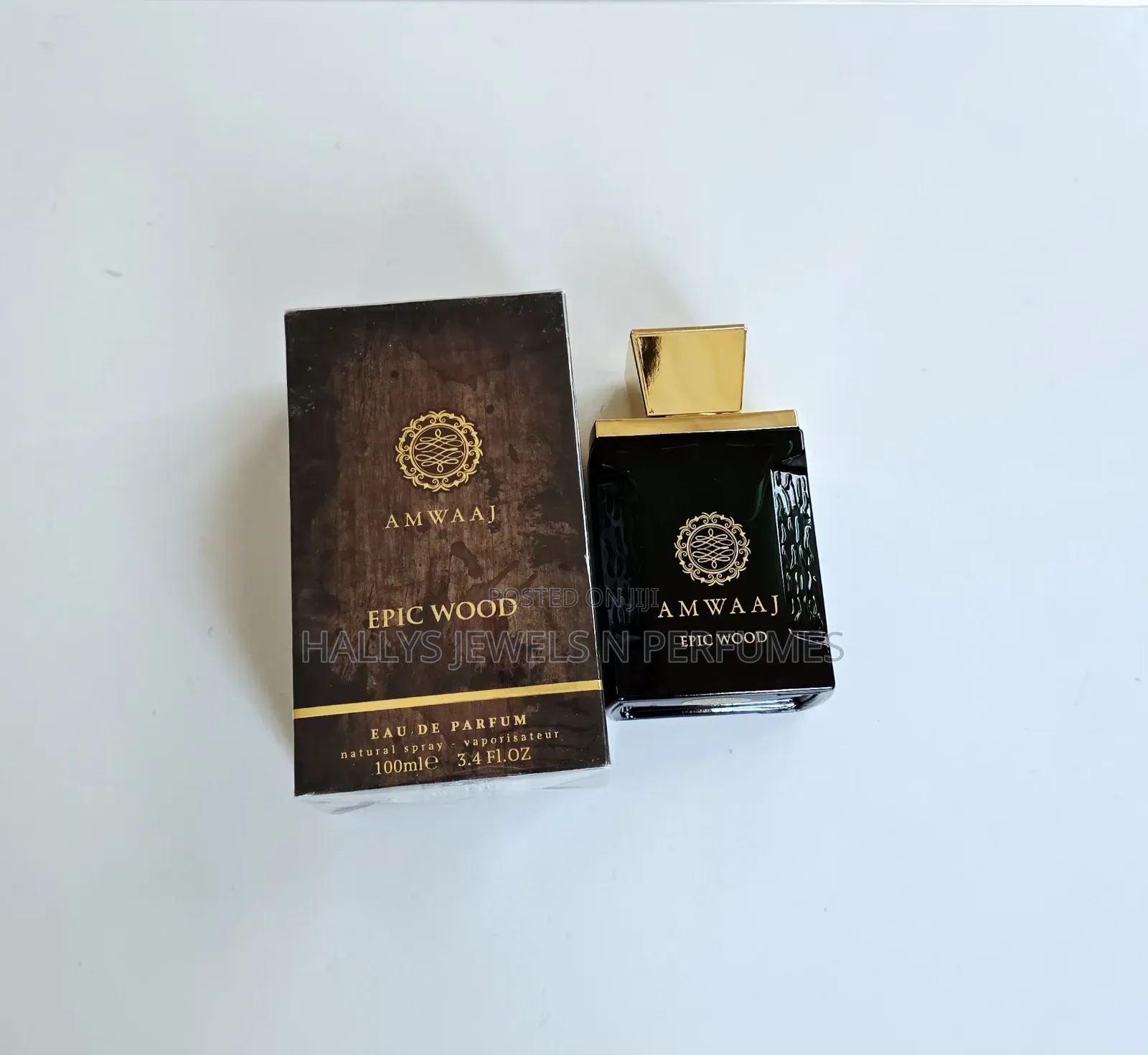 Amwaaj Epic Wood Perfume by Fragrance World, 100ml, Men's