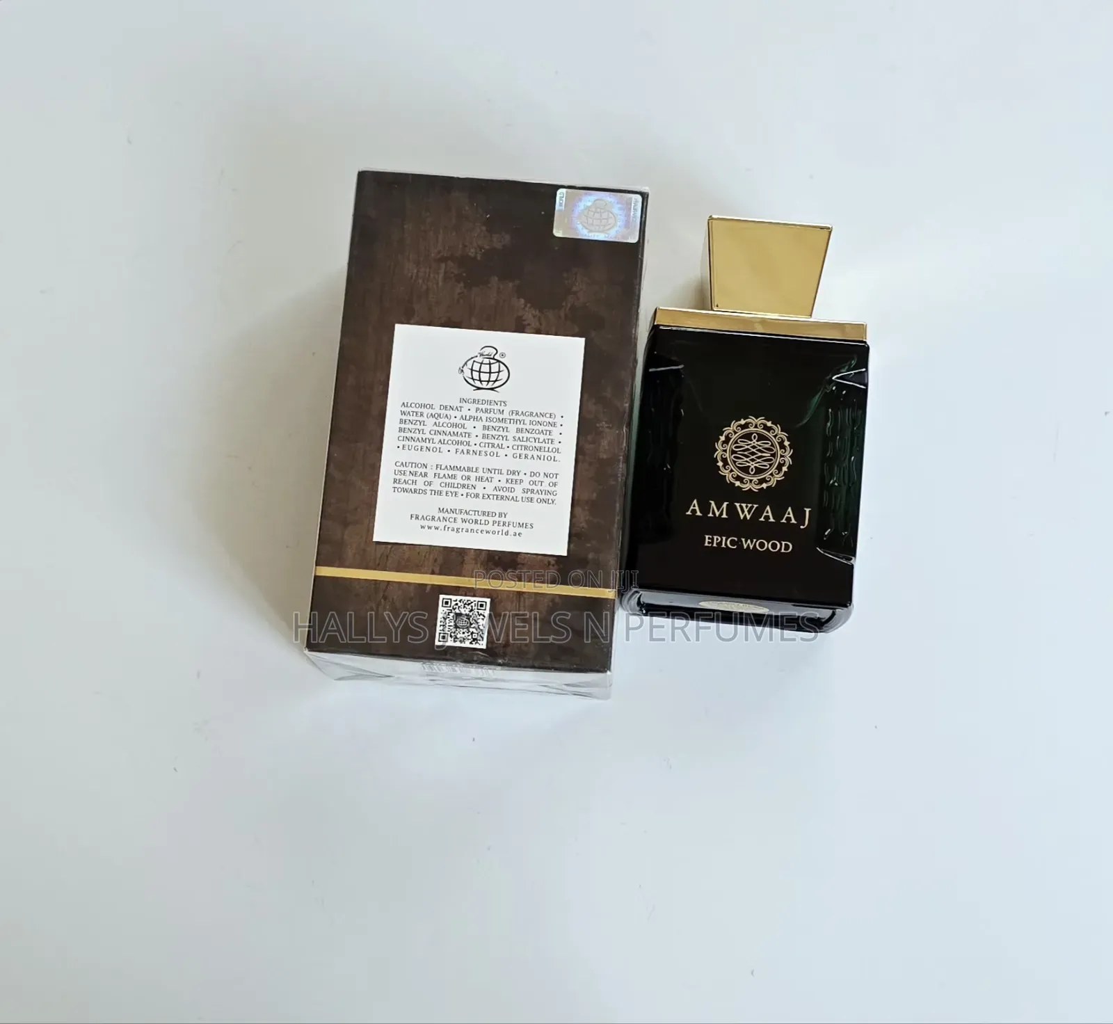 Amwaaj Epic Wood Perfume by Fragrance World, 100ml, Men's
