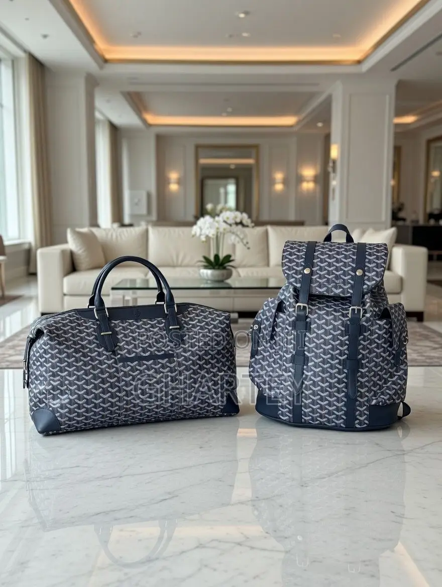 Luxury Signature Travel Set – Designer Duffel Backpack Duo